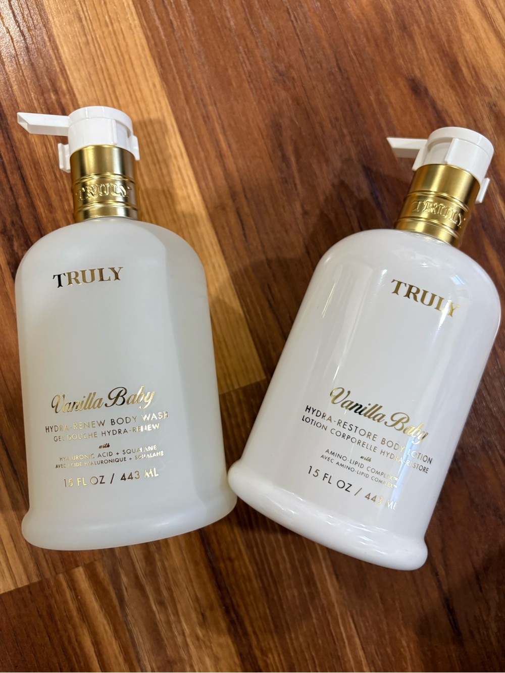 TRULY Vanilla Baby Body Wash & Lotion Set